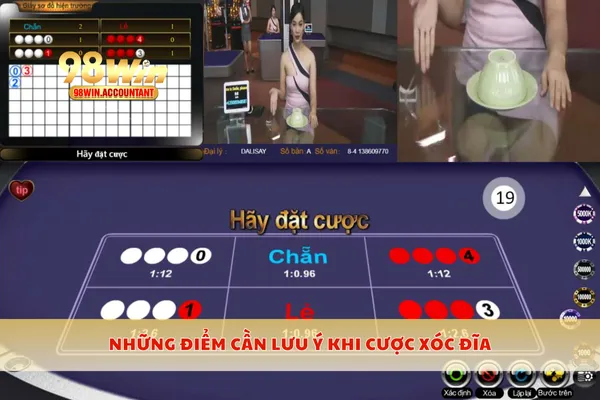 Những điểm cần lưu ý khi cược xóc đĩa 